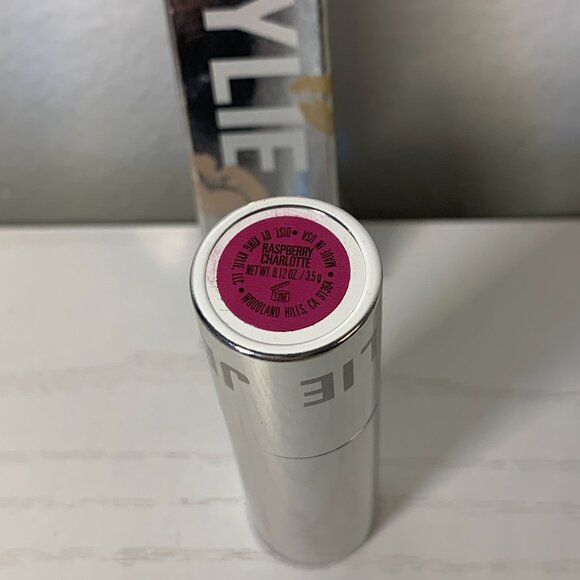 Kylie Jenner "Raspberry Charlotte" Lipstick NIB Damaged Tip Original Rare Pink - Picture 8 of 16